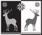 Jacquard snowflake and deer