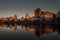 Jacqueline Kennedy Onassis Reservoir lake covered in the sunset light.