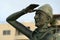 Jacques Cousetau copper statue in mallejon la Paz Baja California Sur