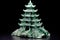 jade carving of traditional chinese pagoda