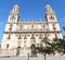 Jaen Assumption cathedral main frontal facade, Spain