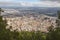 Jaen city aerial view. Traditional town in Andalucia. Spanish culture