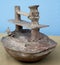 JAEN PERU, ancient sculpture, huaco, ceramic of Amazonian culture of river boat, Amazonia