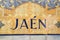 Jaen Sign; Plaza de Espana Square; Seville
