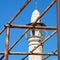 Jaffa scaffolding near minaret of Al-siksik Mosque 2011