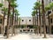 Jaffa Yerushalayim Ave palm trees and sculpture 2007