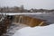 Jagala waterfall, winter day. Estonia