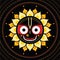 Jagannath. Indian God of the Universe.