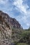 Jagged cliffs at Sabino Canyon, Tucson, Arizona