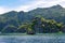 Jagged limestone rocks and beautiful landscape at Twin Lagoon, Coron, Philippines