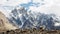 Jagged Mountain Scenery in the Karakorum Range