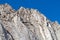 Jagged peaks near Mount Whitney in the Sierra Nevada mountains of California, USA