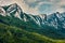 Jagged peaks of Veliki Krs mountain in eastern Serbia near Bor