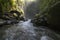 Jagir waterfall, located in Kampung Anyar village.