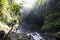 Jagir waterfall, located in Kampung Anyar village.