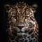 A Jaguar on dark background