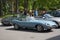 Jaguar E-type Roadster (OTS) Series 2 participate in an exhibition-parade of sports cars