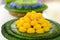 Jah Mong Kut - Egg Yolks Dumpling in Wheat Flour Crown - Thai traditional dessert