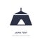 jaima tent icon on white background. Simple element illustration from Travel concept