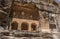 Jain sculptures at the western gate to fort Gwalior, India