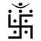 Jain swastika icon symbol