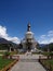 Jain Temple compound and mountain.