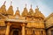 Jain Temples historic architecture at Jaisalmer fort in India