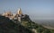 Jaini temples on Mount Shatrunjaya with turrets and spiers create a fabulous experience. Palitana. Gujarat. India