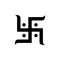 Jainism Hinduim Swastika sign icon. Element of religion sign icon for mobile concept and web apps. Detailed Jainism Hinduim Swasti