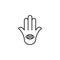 Jainism outline icon. Element of religion sign for mobile concept and web apps. Thin line Jainism outline icon can be used for web
