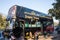 JAIPUR, INDIA - JANUARY 11, 2018: Exclusive tourist Indian bus