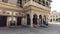 Jaipur, India - November 04, 2019: City Palace tourists hide in the shadow of the building part 2