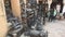 Jaipur, India, November 05, 2019, Amer Fort, tourists view goods in a souvenir shop