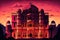 Jaipur, Indias Pink Palace Hawa Mahal, with its stunning sunset vista