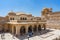 Jaipur, Rajasthan, India - April 23, 2018 : Beautiful view of Amber Sheesh Mahal Garden in Amber Fort