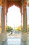 Jaipur Rajasthan, India - February 20 2020: The Patrika Gate, the ninth gate of Jaipur, the famous building landmark at Jawahar