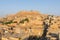 Jaisalmer city view with the fort on the hill