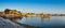 Jaisalmer, India - Dec 30, 2019: Indian landmarks Gadi Sagar temple on Gadisar lake Jaisalmer, Rajasthan, India