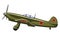 Jak-1 fighter plane 1940. WW II aircraft. Vintage airplane.