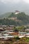 Jakar Dzong on mountain overlooking town