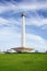 JAKARTA. December 20th, 2016. National Monument of Jakarta, Indonesia over green grasses