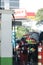 Jakarta gas station attendants refueling using face shields to avoid corona virus