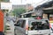 Jakarta, Indonesia - May 30 2014 : Traffic in small street, 40%