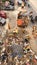 Jakarta, jakarta / indonesia - january 4th 2020:  The janitor cleaning and transporting the rubbish left over by the flood disaste