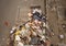 Jakarta, jakarta / indonesia - january 4th 2020:  The janitor cleaning and transporting the rubbish left over by the flood disaste