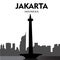 jakarta monas vector illustration landmark indonesia