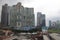 Jakarta skyscrappers and houses