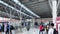 Jakarta train station interior view. Indonesia public transportation. Bekasi, Indonesia, May 1, 2024