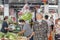 Jalan Bukit Merah, Singapore May 2020 people are wearing medical mask when they buy food at Block 112 Market Jalan Bukit Merah dur