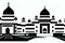 Jalandhar, Punjab, India. Black & White City Logo. Generative AI.